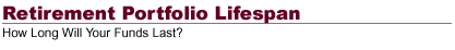 Retirement Portfolio Lifespan